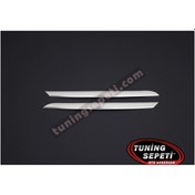 Resim Renault Clio 4 Hb 2012 - 2019 Ön Panjur 2 Parça Paslanmaz Çelik 