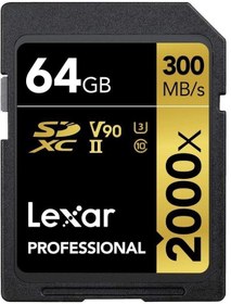 Resim Lexar 64gb 2000x Professional Sdxc Rdr Uii 
