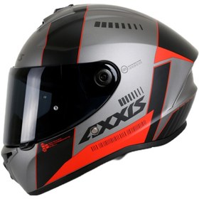 Resim AXXIS Motosiklet Full Face Draken S V.2 Metalik Gri Motorcu Kaskı Çift Vizörlü 