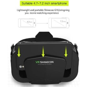 Resim Shinecon G10 3D Gözlük Kask Sanal Gerçeklik 