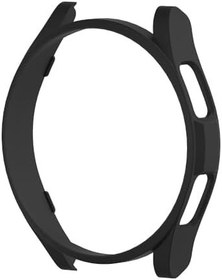 Resim Zore Galaxy ile uyumlu Watch 6 Classic 47mm Sert PC Kasa Koruyucu Watch Gard 28 Siyah 