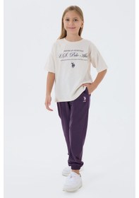 Resim U.s. Polo Assn. Kız Çocuk Beyaz Pijama Takım Beyaz 