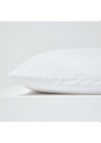 Resim Yastık Kılıfı 2 Adet %100 Pamuk Yastık Kılıfı Seti - Beyaz 