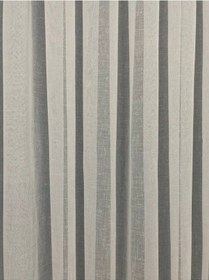 Resim Keten Tül Perde Bambu Keten Foldet Lüks Tül 1/3 Sık Pile Ekru 