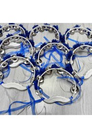 Resim Gülce Beyaz Tef Süslenmiş 10 Adet Sünnet Kınası Dağıtmalık Tef 