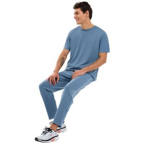 Resim Skechers Regular Erkek Mavi Tişört 