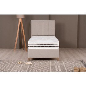 Resim Kilim Mobilya Comfort Lüks Sleepy Baza + Başlık + Yatak Seti 120x200 Bej 