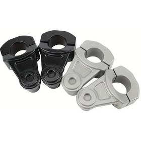 Resim Tongdashop Gümüş 28mm 2mm Motosiklet Universal Yükseltici Raised Bracket Clamp Honda Kawasaki Ducati Yamaha Exc Motocross Dayanıklı Metal 