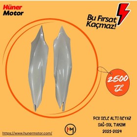 Resim Honda Pcx Sele Altı Beyaz Sağ-sol Takım Yan Sanayi 2021-2024 Grenaj 