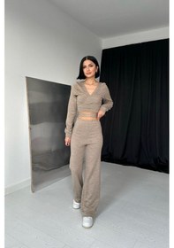 Resim Bej Triko Takım 