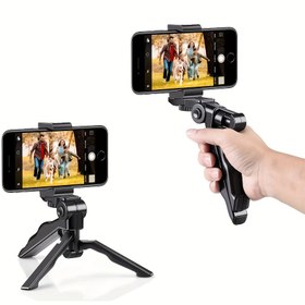 Resim Ayarlanabilir Mini Tripod Stand, Kamera ve Telefon için, ABS Malzeme, Çok Yönlü Dönen Braket, Masa Yayın Desteği, Dijital Hediye Aksesuarı 
