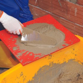 Resim Hassan Dekor Sıvacı Küreği Plastik Kırmızı 