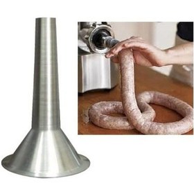 Resim Manuel Kıyma Makinelerine Uygun Alüminyum Sucuk Hunisi No-22 