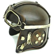 Resim Genel Markalar Dekoratif Metal Pilot Kaskı Biblo Vintage Dekoratif Hediyelik 