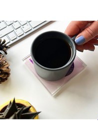 Resim Decorita Cam Bardak Altlığı Burçlar - İkizler Burcu 4'lü Takım 10 CM Çok Renkli 