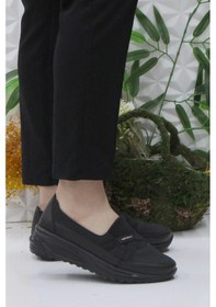 Resim Fort Wnt 3452 Ortopedik Anne Ayakkabısı Yürüyüş Ayakkabısı Kadın Günlük Ayakkabı Siyah 