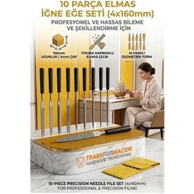 Resim 10'lu İğne Eğe Seti 160mm Saatçi Eğesi Metal, Ahşap, Hobi, Modelcilik 723187 