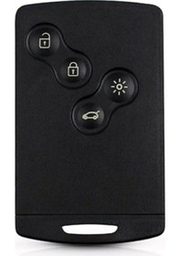 Resim Renault Clio 4-megane 3-fluance-captur Uyumlu Kart 4 Buton Anahtar Kumanda Kabı 