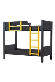 Resim Setay Ranza, Asya Ayrılabilir 2li Ranza, Antrasit- Sarı 2 Adet Comfort Yatak 