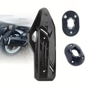 Resim Karbon Lifli Motosiklet Egzoz Borusu Kuyruk Koruyucu Honda PCX160 Click160 için - Isıya Dayanıklı Aerodinamik Tasarım, Uyumlu Sağlam Koruma ve Spor Tarzı Aksesuar 