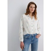 Resim Mavi Loose Fit Kadın Gömlek (M122514-89841) 