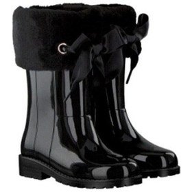 Resim Igor Campera Charol Soft Çocuk Kürklü Siyah Yağmur Çizmesi W10239-002 Siyah 