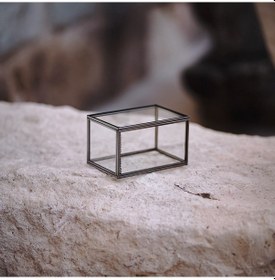 Resim Cam Kutu Antrasit Siyah 10x8x8cm 