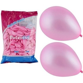 Resim Balonevi Balon Metalik Pembe 100 Lü 