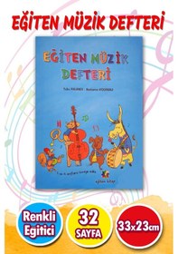 Resim Eğiten Müzik Defteri Renkli Eğitim Kitabı 1. Ve 4. Sınıflar İçin Müzik Etkinlik Defteri 32 Sayfa 