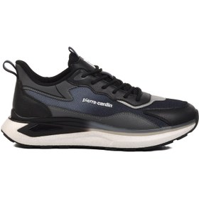 Resim Pierre Cardin Siyah Tekstil Erkek Spor Ayakkabı 