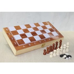 Resim Ahşap Kutulu Satranç ve Tavla Seti ALK4023 