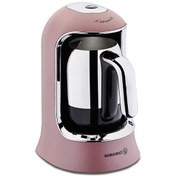 Resim Korkmaz A860-06 Kahvekolik Rose Gold Krom Türk Kahve Makinesi 