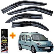 Resim Renault Kangoo 2 Mügen Cam Rüzgarlığı 2008-2020 Arası 4 Lü Takım +500ml Lastik Parlatıcı 