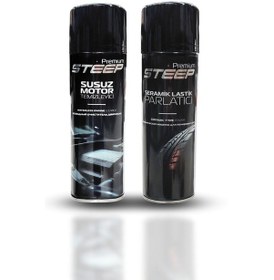Resim Steep Susuz Motor Temizleyici Seramik Lastik Parlatıcı 500 Ml 2'li Set 