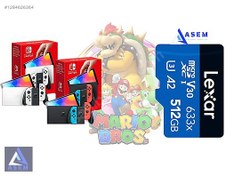 Resim Nintendo OLED | 512 GB Kart | 80 Oyun | Hediyeli Set 