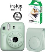 Resim Fujifilm Instax Mini 12 Yeşil Fotoğraf Makinesi 10'lu Film ve Çantalı Seti 98 