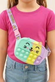 Resim MODA Karışık Renk Kedi Figürlü Çocuk Pop-İt Çanta 