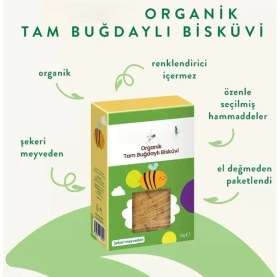 Resim Naturion Organik Tam Buğdaylı Bisküvi 55GR 
