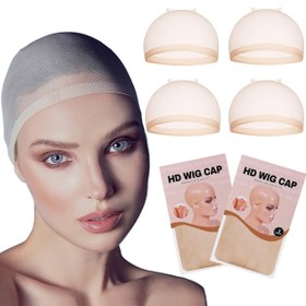 Resim 2 adet / 1 PAKET HD Görünmez Peruk Kapakları Esnek, Şeffaf, Süper Yumuşak ve Nefes Alabilen Naylon Kapaklar, Kadınlar İçin Nüanslı Peruk Kapakları 