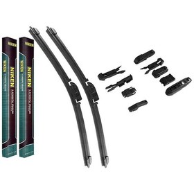 Resim Niken Yeni Seri Fiat Brava Muz Silecek Takımı 1996-2001 Muz Tip Silecek Aparatlı 