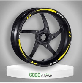 Resim Gogo Jant Şeridi Florasan Sarı I Reflektör Honda Pcx 125 150 