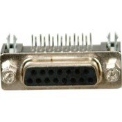 Resim 15'Pin Dişi D-Sub 90 Derece Konnektör 