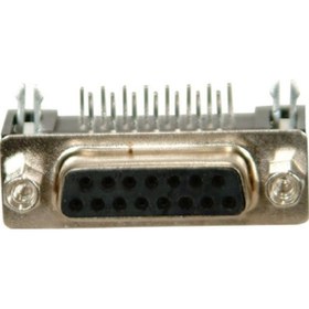 Resim 15'Pin Dişi D-Sub 90 Derece Konnektör 