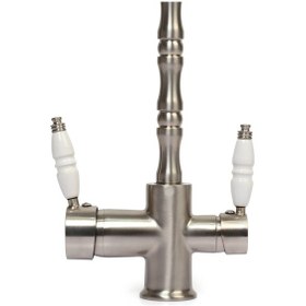 Resim Faumix Inox Renkli 3 Yollu Arıtma-Sıcak-Soğuk Su Mutfak Bataryası 