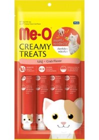 Resim Me-O Kremalı Yengeçli Kedi Sıvı Ödül Maması 4 x 15 G 