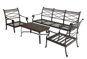 Resim Imperium Üçlü Oturma Grubu - Antik Bakır Siyah 