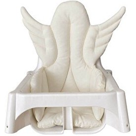 Resim Pamuk Atölyesi Antilop Melek Kanatlı Küçük Mama Sandalyesi Minderi - Beyaz 