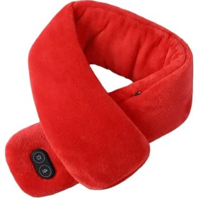 Resim Chaoduo Shop Kırmızı Stil Yeni Kış Eşarp Isıtmalı Eşarp USB Kadın Isıtma Eşarp Çift Eşarp Atkısı Peluş Yaka Atkılar Şal Boyun Isıtıcı (Yurt Dışından) 