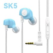 Resim Lasonstiges Sk5-mavi Qkz Ak6 Bakır Sürücü Hifi Kablolu Kulaklık Yarış Spor Kulaklık Bas Stereo Kulaklık Müzik Kulaklık 3.5mm Mikrofon İle Kulak İçi 