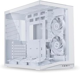 Resim Lian Li O11 Dynamic Flow Mini V2 Mid Tower mATX Kasa Beyaz (G99.O11DMIV2FW.00) 